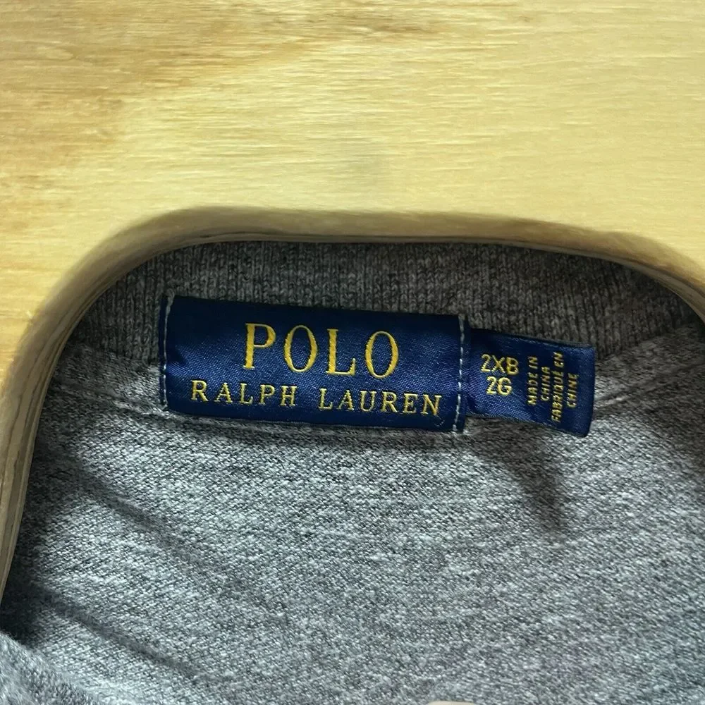 Polo Ralph Lauren Polo Shirt Short Sleeve Gray Men's Size‎ 2XB 2XL Big